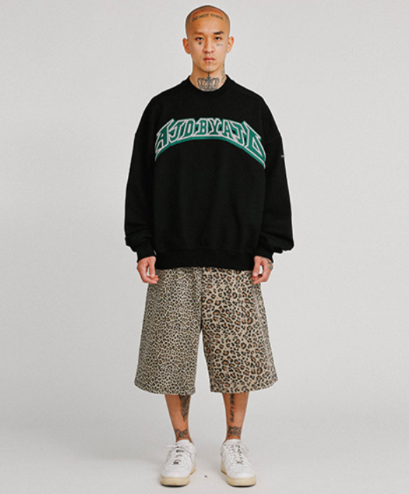 アジョバイアジョ(AJOBYAJO)        AJOLICA Oversized Sweatshirt [Black]