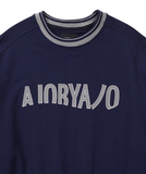 アジョバイアジョ(AJOBYAJO)         Logo Oversized Sweatshirt [Navy]