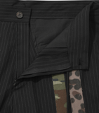 アジョバイアジョ(AJOBYAJO)            Pattern Mixed Stripe Trousers [Black]
