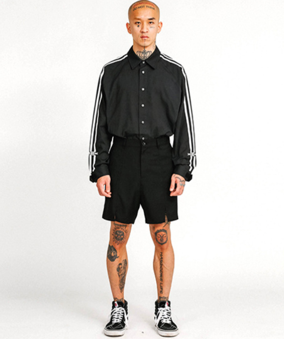 アジョバイアジョ(AJOBYAJO)         Slit Shorts [Black]