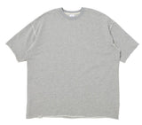 A NOTHING (エーナッシング) VINTAGE P. DYEING CUT-OUT BOX 1/2 TEE (Gray)