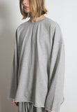 A NOTHING (エーナッシング) VINTAGE P. DYEING CUT-OUT BOX TEE (Gray)