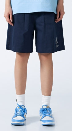 アクメドラビ(acme' de la vie) A LOGO PIN TUCK CASUAL SHORT PANTS NAVY