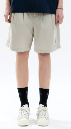 アクメドラビ(acme' de la vie) A LOGO PIN TUCK CASUAL SHORT PANTS BEIGE