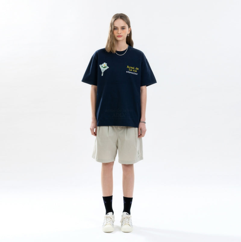 アクメドラビ(acme' de la vie) A LOGO PIN TUCK CASUAL SHORT PANTS BEIGE