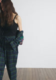 A NOTHING (エーナッシング) DREAMCATCHER CHECK LOOSE-FIT PANTS (Blue)