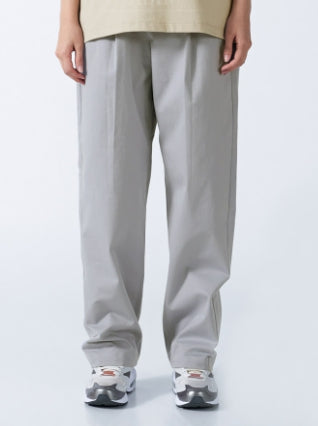 アクメドラビ(acme' de la vie) PIN TUCK TWO TONE WOVEN PANTS GREY
