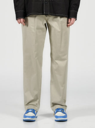 アクメドラビ(acme' de la vie) PIN TUCK TWO TONE WOVEN PANTS BEIGE