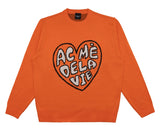 アクメドラビ(acme' de la vie) FRONT HEART LOGO KNIT ORANGE