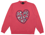 アクメドラビ(acme' de la vie) FRONT HEART LOGO KNIT PINK