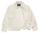 アクメドラビ(acme' de la vie)  LAMBSKIN LEATHER SET UP JACKET IVORY