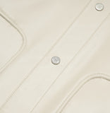 アクメドラビ(acme' de la vie)  LAMBSKIN LEATHER SET UP JACKET IVORY