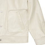 アクメドラビ(acme' de la vie)  LAMBSKIN LEATHER SET UP JACKET IVORY