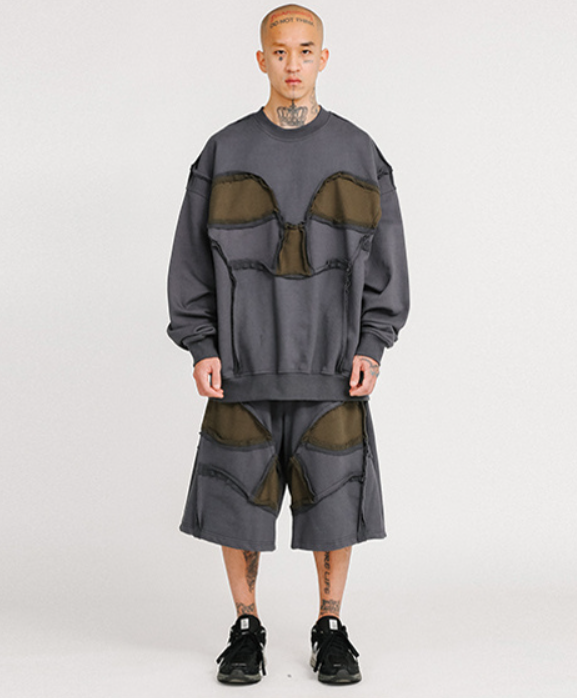 アジョバイアジョ(AJOBYAJO)          Skull Jersey Shorts [Charcoal]