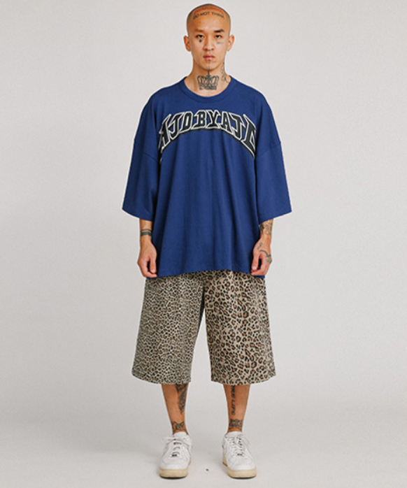 アジョバイアジョ(AJOBYAJO)          Twofold Leopard Shorts [Beige]