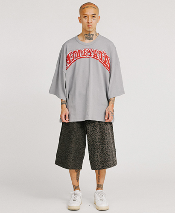 アジョバイアジョ(AJOBYAJO)          Twofold Leopard Shorts [Charcoal]