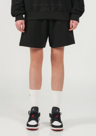 アクメドラビ(acme' de la vie) NOBLE LOGO INSIDE OUT SHORT PANTS BLACK