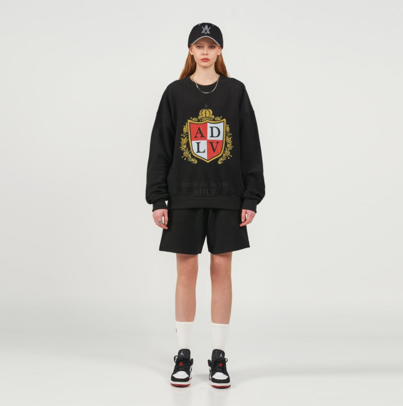 アクメドラビ(acme' de la vie) NOBLE LOGO INSIDE OUT SHORT PANTS BLACK