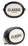 ワンダービジター(WONDER VISITOR) Classic oval mini cross bag [Black]