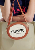 ワンダービジター(WONDER VISITOR) Classic oval mini cross bag [Brown]