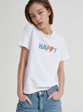ワンダービジター(WONDER VISITOR)  Happy T-shirt