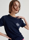 ワンダービジター(WONDER VISITOR)  WDVST Logo T-shirt [Navy]