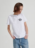 ワンダービジター(WONDER VISITOR) WDVST Logo T-shirt [White]