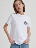 ワンダービジター(WONDER VISITOR) WDVST Logo T-shirt [White]