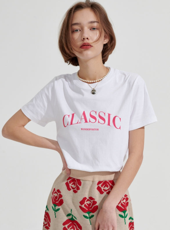 ワンダービジター(WONDER VISITOR) Classic T-shirt [White