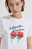 ワンダービジター(WONDER VISITOR)  Rose Logo T-shirt