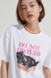 ワンダービジター(WONDER VISITOR) Box Cat overfit T-shirt [White]