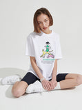 ワンダービジター(WONDER VISITOR) Run overfit T-shirt [White]