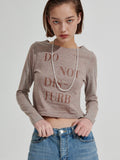 ワンダービジター(WONDER VISITOR) DNDB Long sleeve T-shirt [Melange Brown]