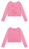 ワンダービジター(WONDER VISITOR)  DNDB Long sleeve T-shirt [Melange Pink]