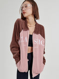 ワンダービジター(WONDER VISITOR) Classic velour Zip-up [Pink]