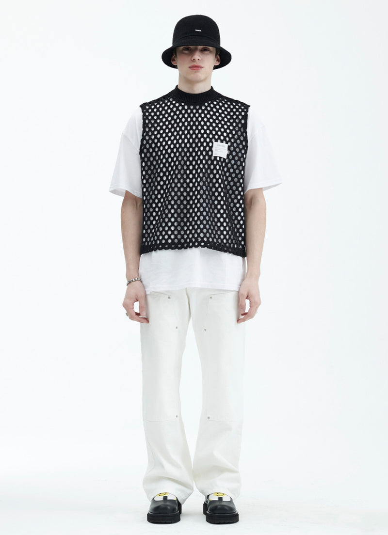 ラメルマメゾン (LA MER MA MAISON) LMMM MESH VEST BLACK