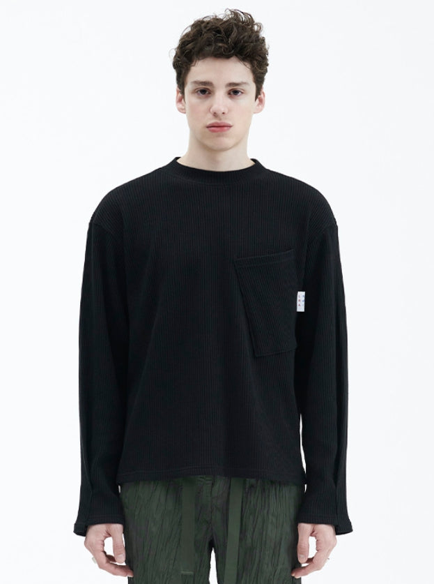 ラメルマメゾン (LA MER MA MAISON) POCKET STITCH T BLACK