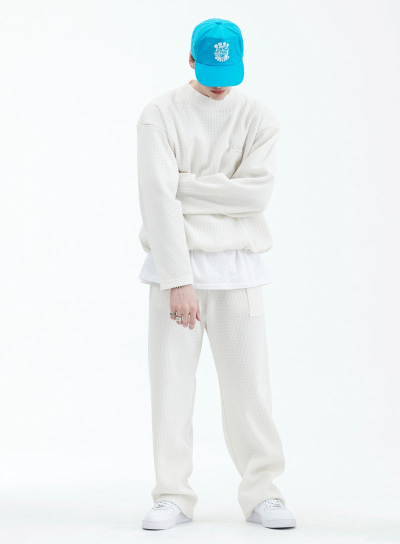 ラメルマメゾン (LA MER MA MAISON)   WAFFLE KNIT T IVORY