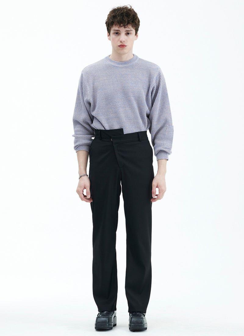 ラメルマメゾン (LA MER MA MAISON)  3 COLORING KNIT SKY BLUE