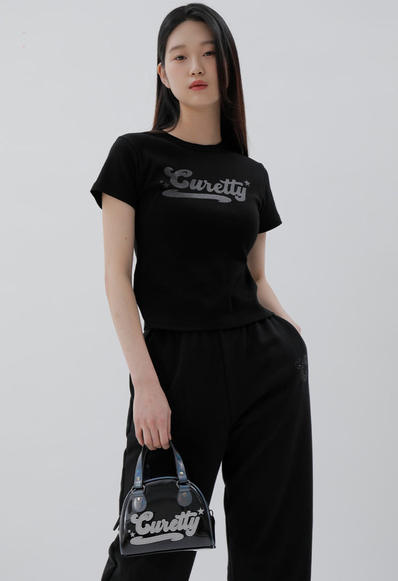 curetty (キュリティー) C SPORTY LOGO ENAMEL MINI HANDBAG_BLACK