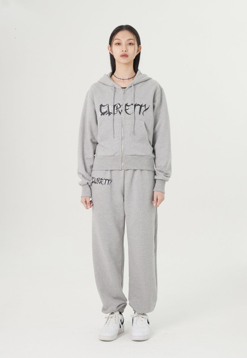 curetty (キュリティー)  C RHINESTONE HOODIE JUMPER 2_GREY