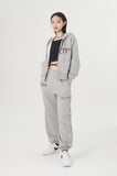 curetty (キュリティー)  C RHINESTONE HOODIE JUMPER 2_GREY