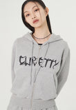 curetty (キュリティー)  C RHINESTONE HOODIE JUMPER 2_GREY