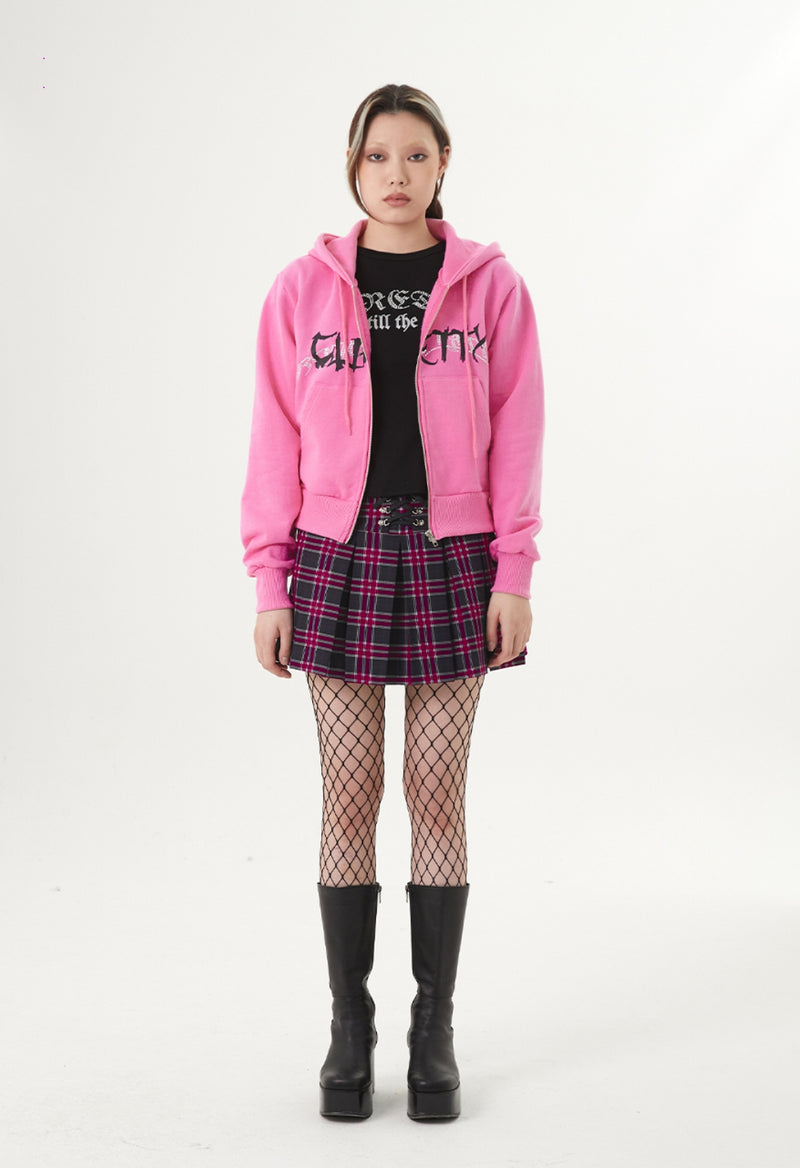 curetty (キュリティー) C RHINESTONE HOODIE JUMPER 2_PINK