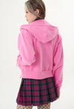 curetty (キュリティー) C RHINESTONE HOODIE JUMPER 2_PINK