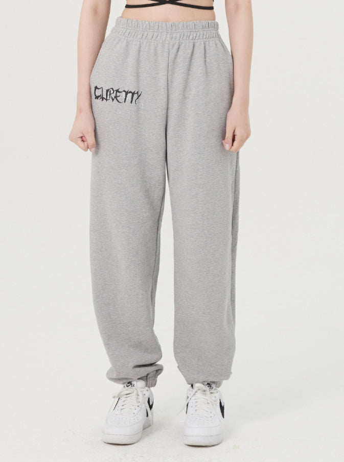curetty (キュリティー)  C RHINESTONE SWEAT PANTS 2_GREY