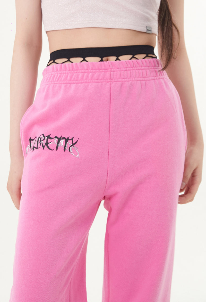 curetty (キュリティー)  C RHINESTONE SWEAT PANTS 2_PINK