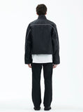 ラメルマメゾン (LA MER MA MAISON) PIPING ZIP-UP JACKET BLACK