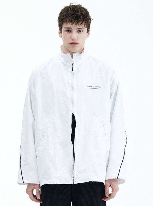 ラメルマメゾン (LA MER MA MAISON)  PIPING ZIP-UP JACKET WHITE