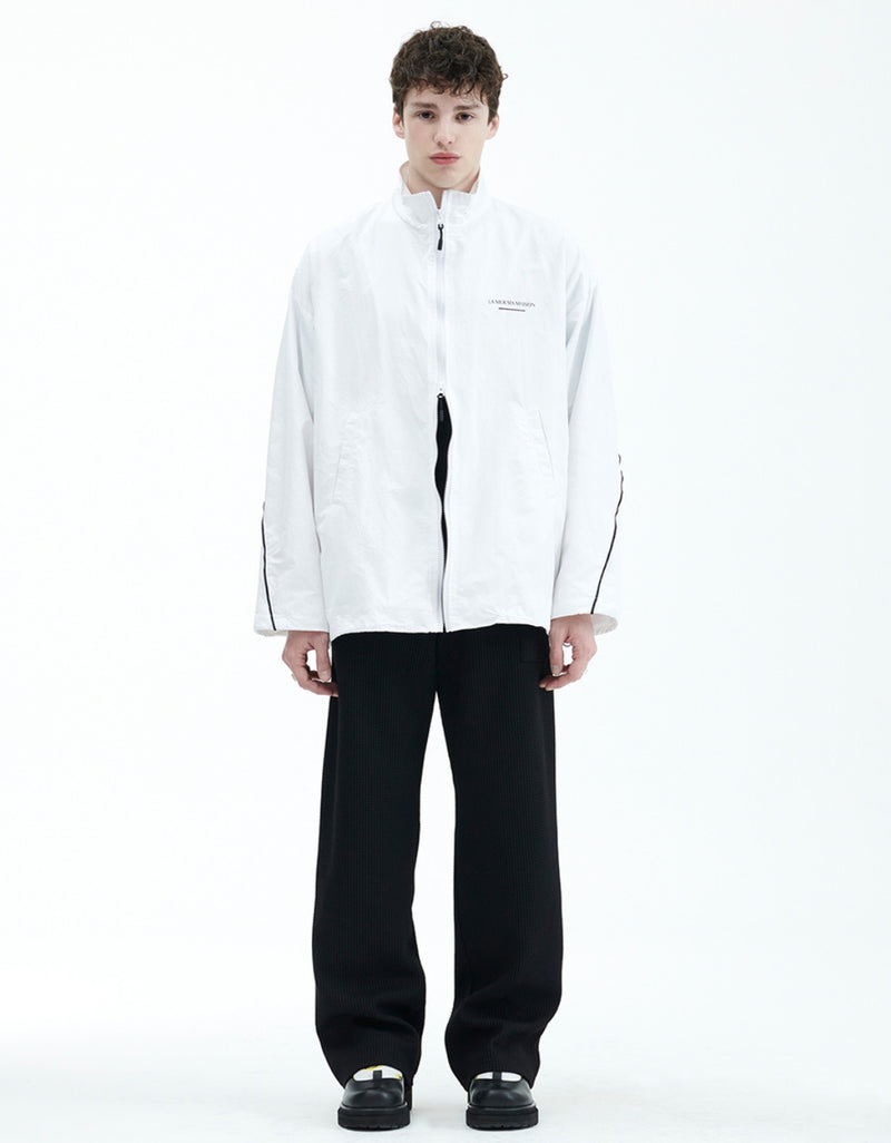 ラメルマメゾン (LA MER MA MAISON)  PIPING ZIP-UP JACKET WHITE